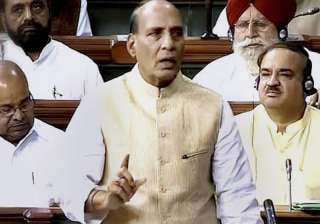 Union Home Minister Rajnath Singh speaks on the... Union Home Minister Rajnath Singh speaks on the...
