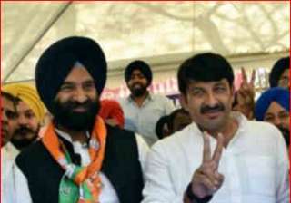 Manjinder Singh Sirsa, Manoj Tiwari - India TV Manjinder Singh Sirsa, Manoj Tiwari - India TV
