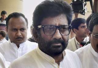File pic of Shiv Sena MP Ravindra Gaikwad -... File pic of Shiv Sena MP Ravindra Gaikwad -...