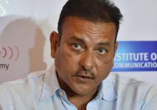 File pic - Ravi Shashtri speaks during a press... File pic - Ravi Shashtri speaks during a press...