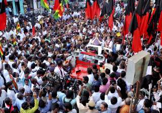 DMK's Stalin campaigns for party candidate ahead... DMK's Stalin campaigns for party candidate ahead...