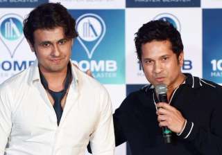 Sachin Tendulkar, Sonu Nigam, Indian Idol 9 - India TV Sachin Tendulkar, Sonu Nigam, Indian Idol 9 - India TV