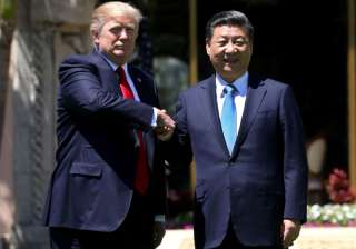 File pic of Donald Trump and Xi Jinping - India... File pic of Donald Trump and Xi Jinping - India...