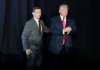 Donald Trump and Michael Flynn - India TV Donald Trump and Michael Flynn - India TV