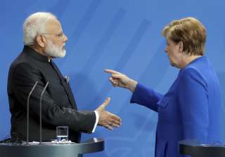 PM Modi backs Merkel’s leadership as Trump... PM Modi backs Merkel’s leadership as Trump...