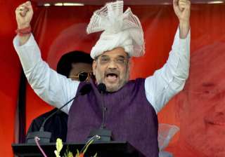 BJP President Amit Shah addressing a public... BJP President Amit Shah addressing a public...