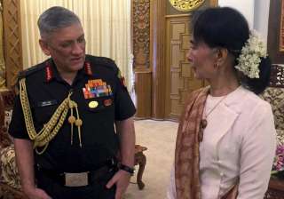 Army Chief Gen Bipin Rawat with Myanmar State... Army Chief Gen Bipin Rawat with Myanmar State...