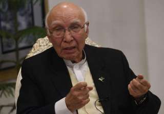 File pic of Pak diplomat Sartaj Aziz - India TV File pic of Pak diplomat Sartaj Aziz - India TV