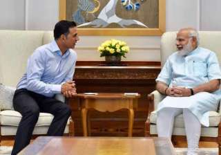 Akshay Kumar meets PM Modi: His smile at Toilet... Akshay Kumar meets PM Modi: His smile at Toilet...