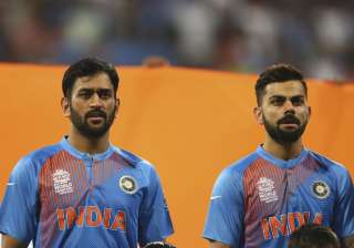 A file image of MS Dhoni and Virat Kohli. - India... A file image of MS Dhoni and Virat Kohli. - India...