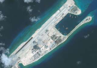 China installs rocket launchers on man-made... China installs rocket launchers on man-made...