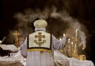 File pic, Pope Tawadros II leads prayers for... File pic, Pope Tawadros II leads prayers for...