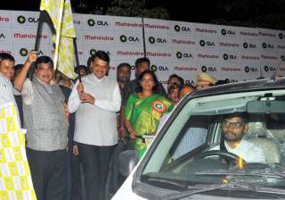 Fadnavis, Gadkari during India's first OLA Multi... Fadnavis, Gadkari during India's first OLA Multi...