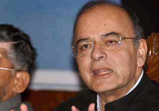 Jaitley addressing media on the firsrt day of the... Jaitley addressing media on the firsrt day of the...