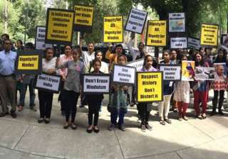 Indian-Americans unhappy with California school... Indian-Americans unhappy with California school...