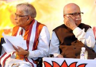 File pic of MM Joshi and LK Advani - India TV File pic of MM Joshi and LK Advani - India TV