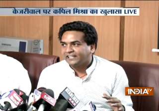 In big charge, Kapil Mishra says Kejriwal linked... In big charge, Kapil Mishra says Kejriwal linked...