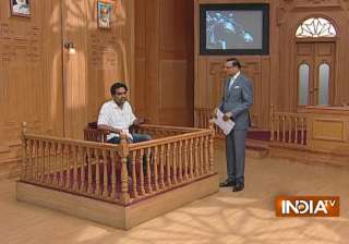Kapil Mishra in Aap Ki Adalat - India TV Kapil Mishra in Aap Ki Adalat - India TV