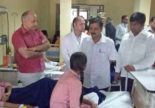 Kejriwal, Sisodia meeting students at one of the... Kejriwal, Sisodia meeting students at one of the...