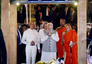 PM Modi prays at one of Sri Lanka's oldest... PM Modi prays at one of Sri Lanka's oldest...