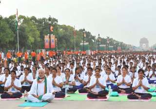 Modi at International Yoga Day - India TV Modi at International Yoga Day - India TV