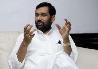 File pic of Union minister Ram Vilas Paswan -... File pic of Union minister Ram Vilas Paswan -...