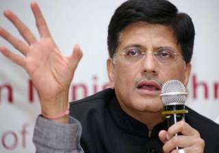 File pic of Union Minister Piyush Goyal - India... File pic of Union Minister Piyush Goyal - India...