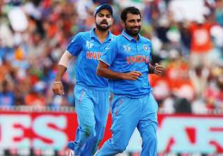 A file image of Virat Kohli and Mohammed Shami. -... A file image of Virat Kohli and Mohammed Shami. -...