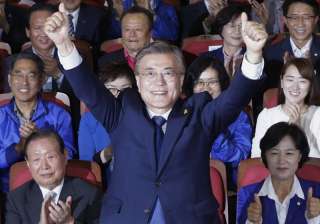 File pic of Moon Jae-in of the Democratic Party -... File pic of Moon Jae-in of the Democratic Party -...
