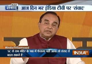 Subramanian Swamy at India TV Samvaad - India TV Subramanian Swamy at India TV Samvaad - India TV