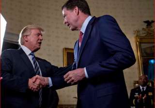 Donald Trump with James Comey - India TV Donald Trump with James Comey - India TV