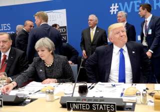 Trump met NATO leader in Brussels - India TV Trump met NATO leader in Brussels - India TV