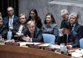 UN Secretary-General António Guterres addresses... UN Secretary-General António Guterres addresses...