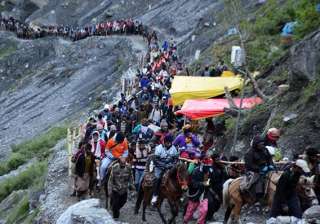 2,480 pilgrims leave for Amarnath amid tight... 2,480 pilgrims leave for Amarnath amid tight...