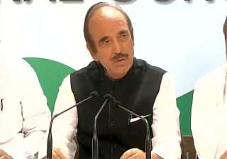Ghulam Nabi Azad addresses media in New Delhi -... Ghulam Nabi Azad addresses media in New Delhi -...