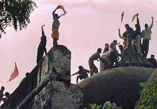 As CBI court holds Babri hearings, temple issue... As CBI court holds Babri hearings, temple issue...