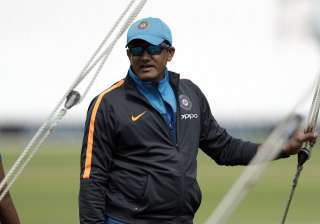 Former India coach Anil Kumble during a nets... Former India coach Anil Kumble during a nets...