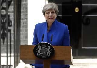 Theresa May addresses the press in Downing... Theresa May addresses the press in Downing...