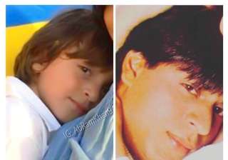 Shah Rukh Khan shares adorable pic with son AbRam... Shah Rukh Khan shares adorable pic with son AbRam...