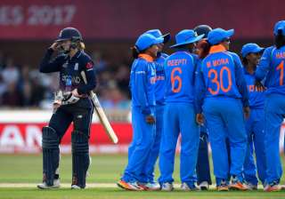 England batsman Frances Wilson reacts after being... England batsman Frances Wilson reacts after being...