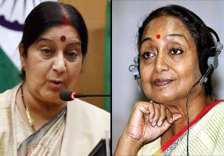 Sushma targets Meira Kumar using video of her... Sushma targets Meira Kumar using video of her...