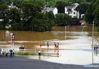 China floods: At least 34 killed, 4.5 lakh people... China floods: At least 34 killed, 4.5 lakh people...