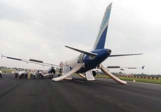 IndiGo flight engine catches fire at Patna... IndiGo flight engine catches fire at Patna...