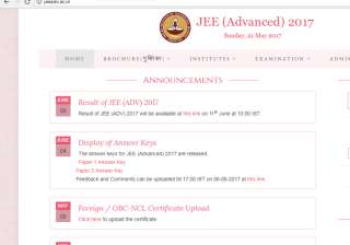 JEE Advanced 2017 Result declared - India TV JEE Advanced 2017 Result declared - India TV