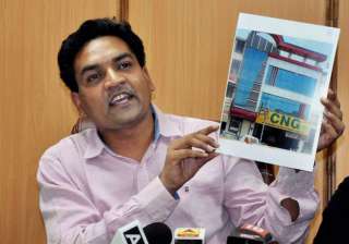 Sacked Delhi minister Kapil Mishra addresses a... Sacked Delhi minister Kapil Mishra addresses a...