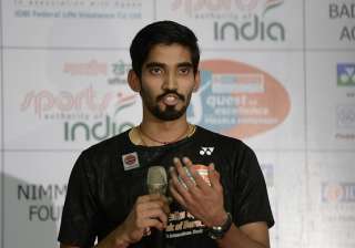Kidambi Srikanth speaks during a press conference... Kidambi Srikanth speaks during a press conference...