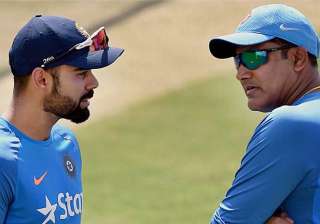 A file image of Virat Kohli and Anil Kumble. -... A file image of Virat Kohli and Anil Kumble. -...