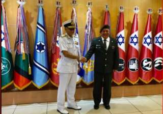 Admiral Sunil Lanba with Lt Gen Gadi Eisenkot - India TV Admiral Sunil Lanba with Lt Gen Gadi Eisenkot - India TV