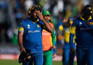 Lasith Malinga reacts after the ICC Champions... Lasith Malinga reacts after the ICC Champions...