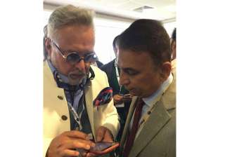 Vijay Mallya with Sunil Gavaskar - India TV Vijay Mallya with Sunil Gavaskar - India TV